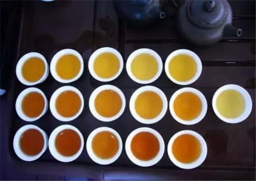茶按茶汤颜色分类为六大类
